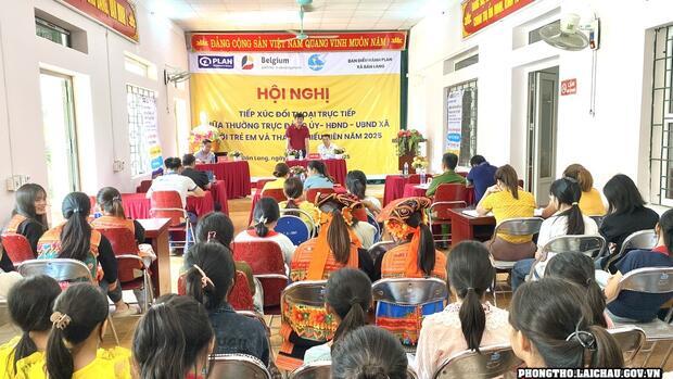 Chương trình đối thoại giữa thường trực Đảng ủy, HĐND – UBND xã Bản Lang và Khổng Lào với phụ nữ, trẻ em và thanh thiếu niên trên địa bàn năm 2025