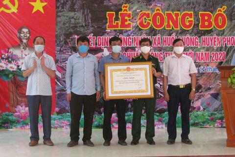 Lễ Công bố quyết định công nhận xã Huổi Luông đạt chuẩn nông thôn mới năm 2020